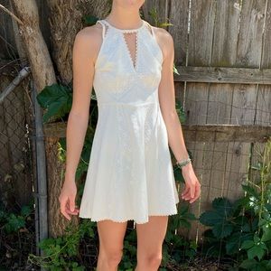 Free People white mini dress